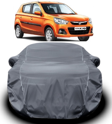 S Shine Max Car Cover For Maruti Suzuki Alto K10 (With Mirror Pockets)(Grey)