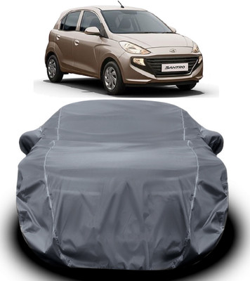 S Shine Max Car Cover For Hyundai Santro (With Mirror Pockets)(Grey)