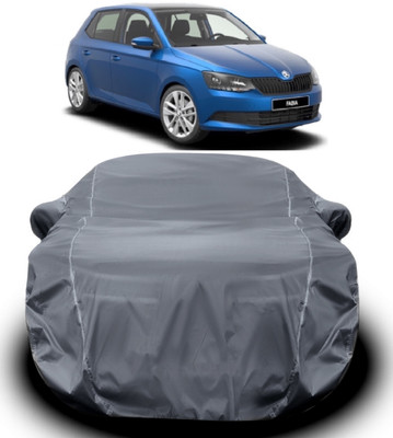 V VINTON Car Cover For Skoda Fabia (With Mirror Pockets)(Grey)