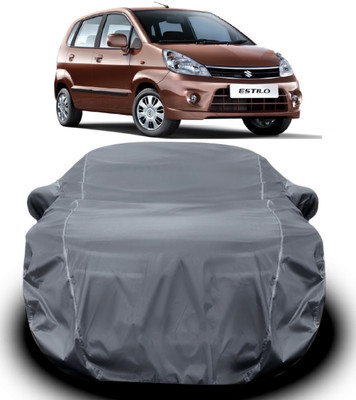 S Shine Max Car Cover For Maruti Suzuki Zen Estilo (With Mirror Pockets)(Grey)