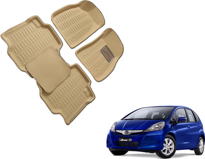 WolkomHome Plastic 3D Mat For  Honda Jazz(Beige)