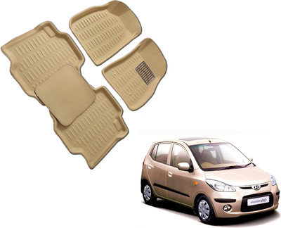 WolkomHome Plastic 3D Mat For  Hyundai i10(Beige)