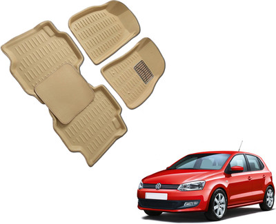 WolkomHome Plastic 3D Mat For  Volkswagen Polo(Beige)
