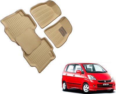 WolkomHome Plastic 3D Mat For  Maruti Zen Estilo(Beige)