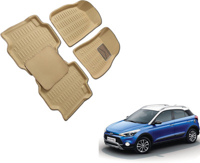 WolkomHome Plastic 3D Mat For  Hyundai i20 Active(Beige)