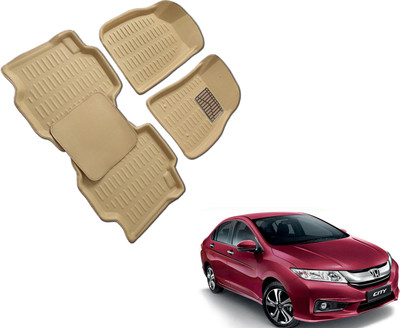 WolkomHome Plastic 3D Mat For  Honda City(Beige)