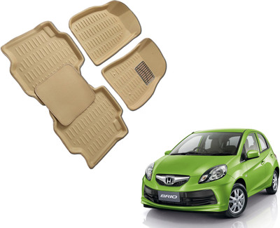 WolkomHome Plastic 3D Mat For  Honda Brio(Beige)