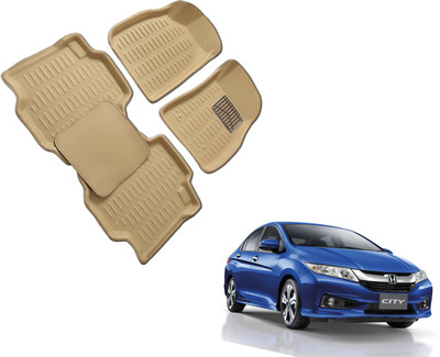 WolkomHome Plastic 3D Mat For  Honda City(Beige)