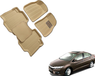 WolkomHome Plastic 3D Mat For  Honda City(Beige)