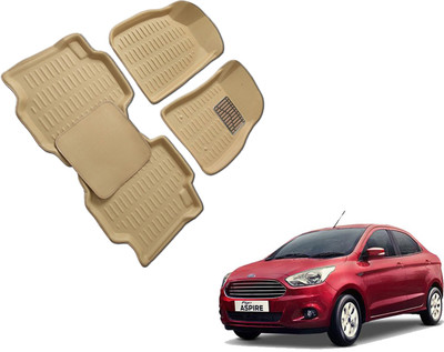 WolkomHome Plastic 3D Mat For  Ford Aspire(Beige)