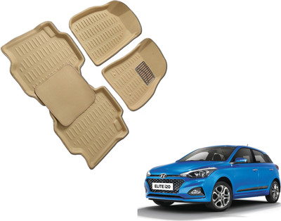 WolkomHome Plastic 3D Mat For  Hyundai Elite i20(Beige)