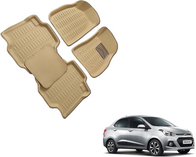 WolkomHome Plastic 3D Mat For  Hyundai Xcent(Beige)