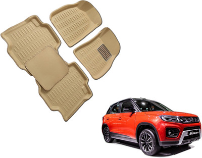 WolkomHome Plastic 3D Mat For  Maruti Vitara Brezza(Beige)
