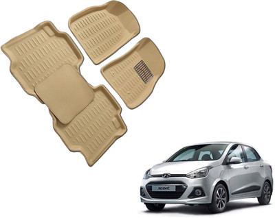 WolkomHome Plastic 3D Mat For  Hyundai Xcent(Beige)