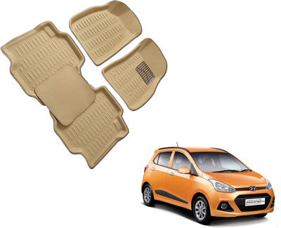 WolkomHome Plastic 3D Mat For  Hyundai Grand i10(Beige)