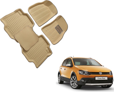 WolkomHome Plastic 3D Mat For  Volkswagen Polo Cross(Beige)