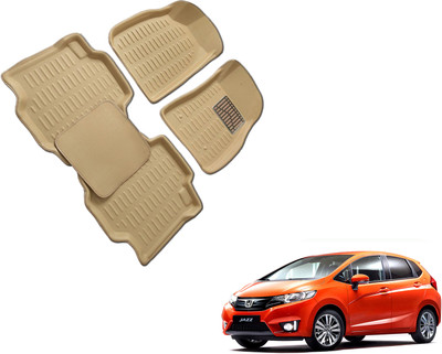 WolkomHome Plastic 3D Mat For  Honda Jazz(Beige)