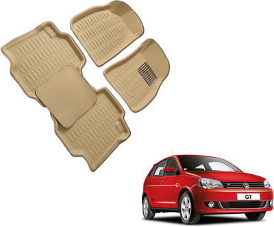 WolkomHome Plastic 3D Mat For  Volkswagen Polo GT(Beige)
