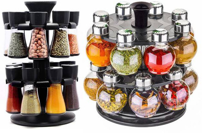 Serenity Spice Set Plastic, Glass(2 Piece)