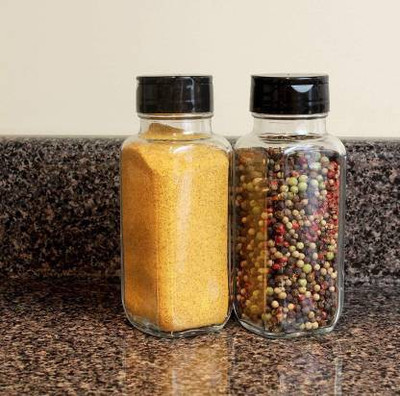 tirth hub Salt & Pepper Set Glass, Plastic