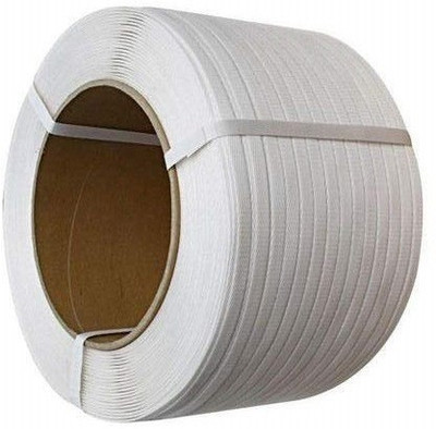 SAIFPRO 16 mm pp (2kg) High Strength PP Box Strap White Colour for both Semi Automatic and Manual Roll Manual Crimper