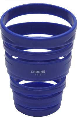 CHROME 1 Compartments Plastic Pen Stand(Blue)