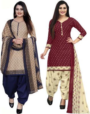 Rajnandini Cotton Blend Printed Salwar Suit Material