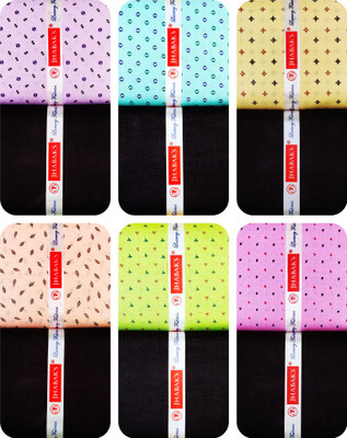 JHABAK'S Cotton Blend Printed Shirt & Trouser Fabric