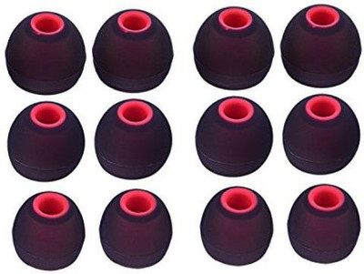 Hoppokart S308 In The Ear Headphone Cushion(Pack of 12, Black,Pink)
