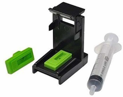 UV Ink Suction Tool Kit For Cartridge & Nozzle Cleaning For Use With HP 678 803 680 802, 21, 22, 56, 57, 818, 901, 702, 703, 860, 861 & Canon 830, 831, 740, 741, 89, 99, 40, 41 Black & Tricolor Ink Cartridges With Syringe Multi Color Ink Black + Tri Color Combo Pack Ink Cartridge