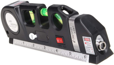 Inditrust Latest Digital Distance Laser Level Meter Pro 3 Leveller Measure 8FT Aligner Ruler Area Black 2 Line Measuring Tape Measurement Tool Device Instrument Professional Horizontal Vertical Non-magnetic Line Level(30 cm) Inditrust Latest Digital Distance Laser Level Meter Pro 3 Leveller Measure 8FT Aligner Ruler Area Black 2 Line Measuring Tape Measurement Tool Device Instrument Professional Horizontal Vertical Non-magnetic Line Level(30 cm)