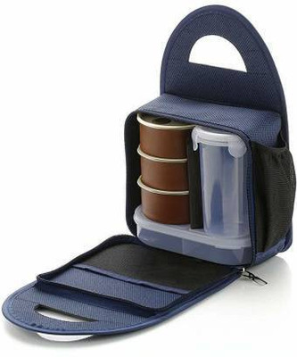 Sunhet Stainless Steel Lunch Box - Tiffin Box with Bag for Office use, Student, Women, Men, Girls 5 Containers Lunch Box (700 ml 5 Containers Lunch Box(700 ml)