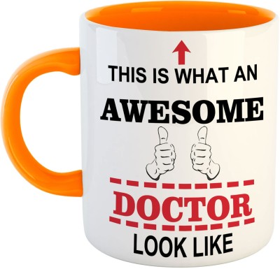 ARTBUG This is What an Awesome Doctor Looks Like Ceramic Coffee Cup Tea Ceramic Coffee Mug(350 ml)