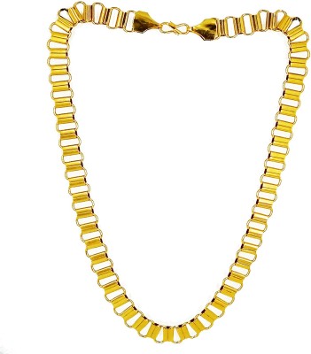 KRIMO Stylish Golden Chain Fashionable Round Fisher Gold Plated Chain Brass Chain Gold-plated Plated Brass Chain-10049 Gold-plated Plated Metal Chain