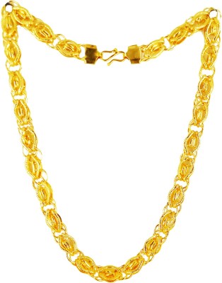 KRIMO Stylish Golden Chain Fashionable Round Fisher Gold Plated Chain Brass Chain Gold-plated Plated Brass Chain-10043 Gold-plated Plated Metal Chain