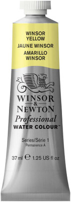Winsor & Newton Professional Water Colour - Tube of 37 ML - Winsor Yellow (730)(Set of 1, Winsor Yellow)