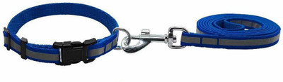 FONDLE Dog & Cat Collar & Leash(Small, Blue)