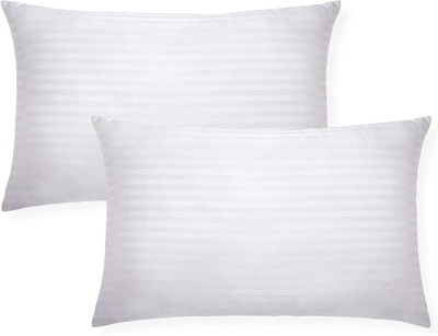 curious lifestyle Microfibre Solid Cushion Pack of 2(White)