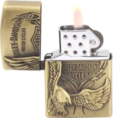 The Craft Store Harley Davidson Badge Pocket Cigarrete Lighter (Without Fuel - Empty Lighter) Harley Davidson Badge Pocket Cigarrete Lighter (Without Fuel - Empty Lighter) Pocket Lighter(Gold)