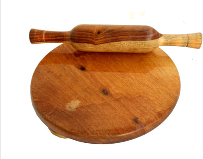 VG craft Rolling Pin & Board(Brown, Pack of 1)