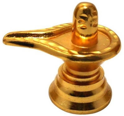 PAYSTORE Gold Brass Shivling Decorative Showpiece  -  5 cm(Brass, Gold)