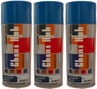 GHANA HUB PREMIUM CUBE 3PCS Blue Spray Paint 1350 ml(Pack of 3)