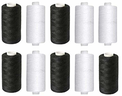 PMW black and white Thread(800 m Pack of10)