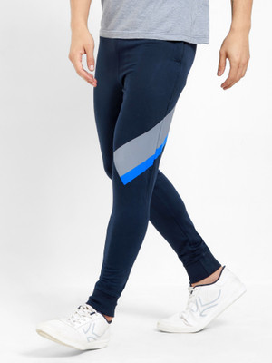 MANIAC Colorblock Men Dark Blue, Blue, Grey Track Pants