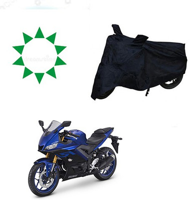 THE REAL ARV Waterproof Two Wheeler Cover for Yamaha(YZF R25, Black)