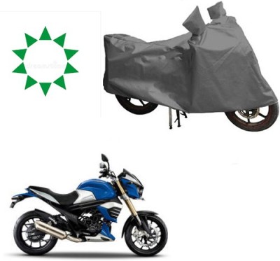 HYBRIDS COLLECTION Waterproof Two Wheeler Cover for Mahindra(MOJO XT 300, Grey)