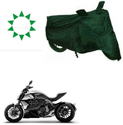 RPSENTTERPR Waterproof Two Wheeler Cover for Ducati(Diavel, Green)