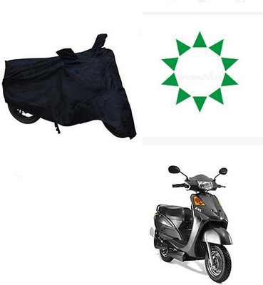 Amozkart Two Wheeler Cover for Indus(Yo Spark, Black)