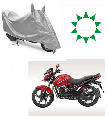 Atulit enterprises Waterproof Two Wheeler Cover for Hero(Glamour, Silver)