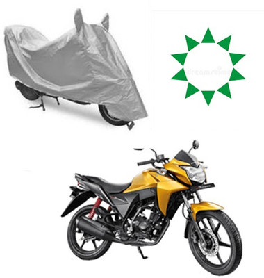 RPSENTTERPR Waterproof Two Wheeler Cover for Honda(CB Twister, Silver)